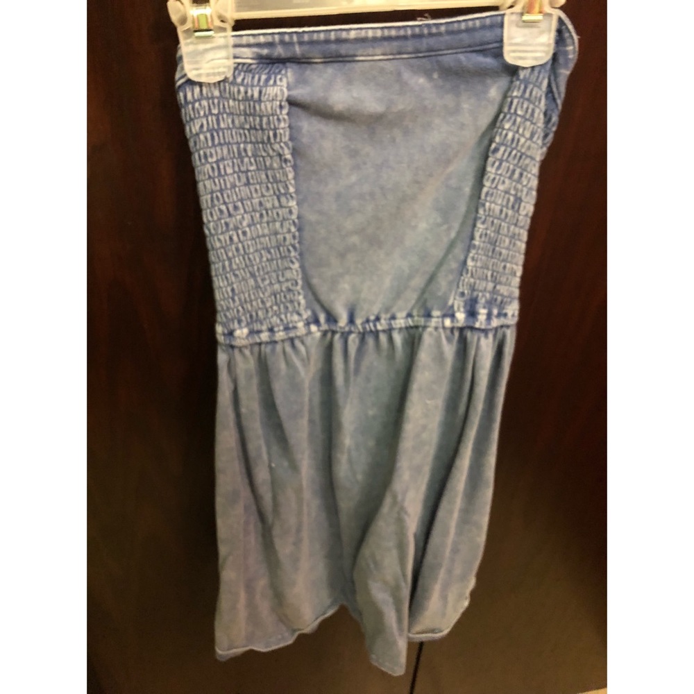 Jean strapless dress